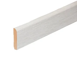 Tecnoprofils Plinthe MDF 2 m - Pin blanc - Lot de 5 - 80 x 14 mm