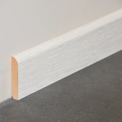 Plinthe MDF 2 m - Pin blanc - Lot de 5 - 100 x 10 mm-Tecnoprofils Online