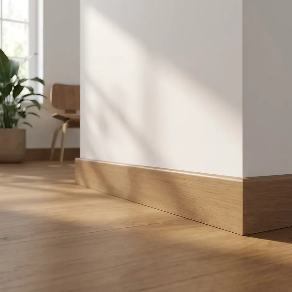 GoodHome Plinthe MDF 220 x 8 cm Décor 175 effet chêne (vendue à la pièce)