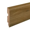 GoodHome Plinthe MDF arrondie, effet chêne brun , décor 4, H.8 cm x L. 220 cm x ép.13 mm ( vendue à la pièce)
