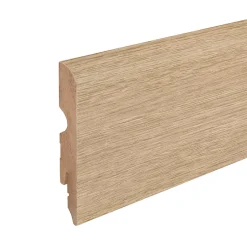 Plinthe MDF arrondie, effet chêne , décor 11, H.8 cm x L.220 cm x ép.13 mm ( vendue à la pièce)-GoodHome Clearance