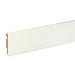 GoodHome Plinthe MDF Blanc 220 x 6 cm Décor 10 (vendue à la pièce)