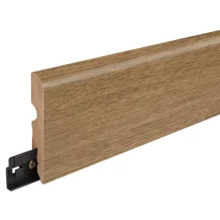 GoodHome Plinthe MDF, effet chêne brun , décor 175, H.8 cm x L.220 cm, résistant à l'eau (vendue à la pièce)