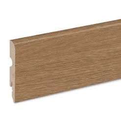 GoodHome Plinthe MDF, effet chêne miel , décor 180, H.8 cm x L.220 cm x ép.13 mm (vendue à la pièce)