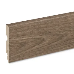 GoodHome Plinthe MDF aspect bois 220 x 8 cm décor 200 effet chêne