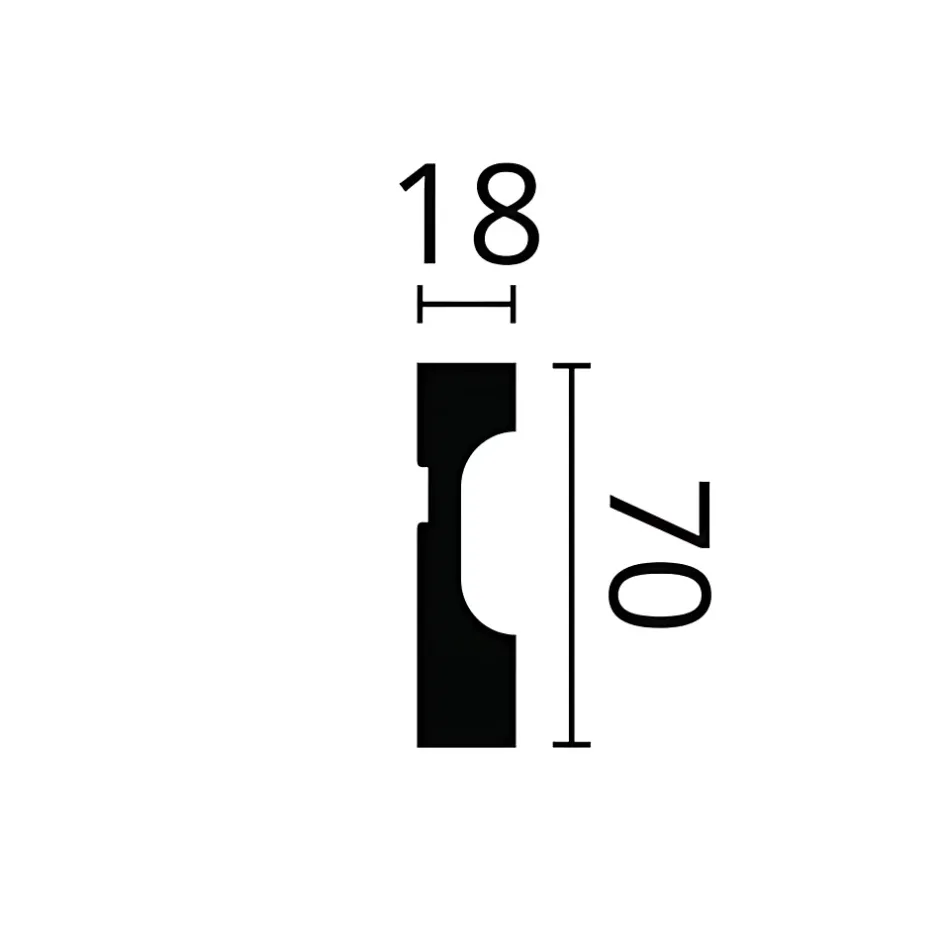 Plinthe NMC WALLSTYL FD7 Profil de décoration-Noel & Marquet Clearance