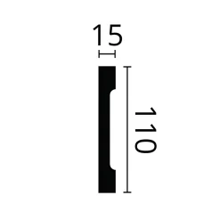 Plinthe NMC WALLSTYL FD2S Moulure décorative Cimaise Encadrement de porte-Noel & Marquet Discount