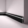 Plinthe NMC WALLSTYL IL11 BLACK Moulure décorative Moulure en stuc Éclairage indirect-Noel & Marquet Clearance