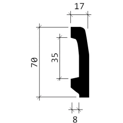 Plinthe 153106 Moulure décorative-Profhome Hot