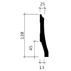 Profhome Plinthe 153104 Moulure décorative