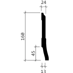 Profhome Plinthe 153105 Moulure décorative