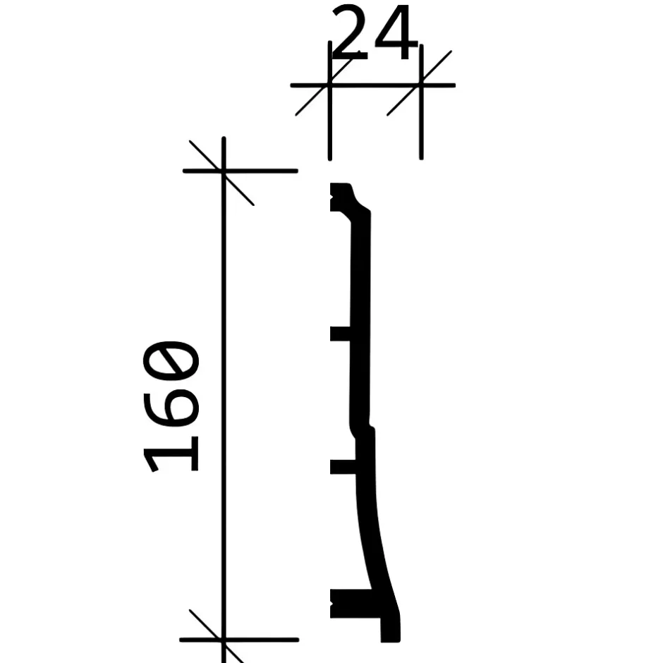 Profhome Plinthe 653105 Moulure décorative