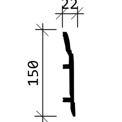 Plinthe 653102 Moulure décorative-Profhome New