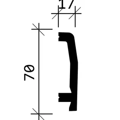 Profhome Plinthe 653106 Moulure décorative