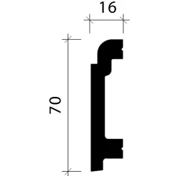 Plinthe 653115 Planchette 2 m-Profhome Clearance