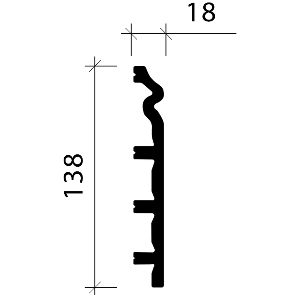 Plinthe 653110 Planchette 2 m-Profhome Clearance