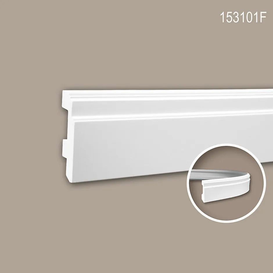 Profhome Plinthe 153101F Moulure décorative flexible