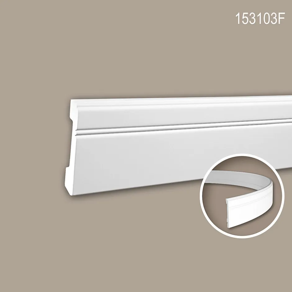Profhome Plinthe 153103F Moulure décorative flexible