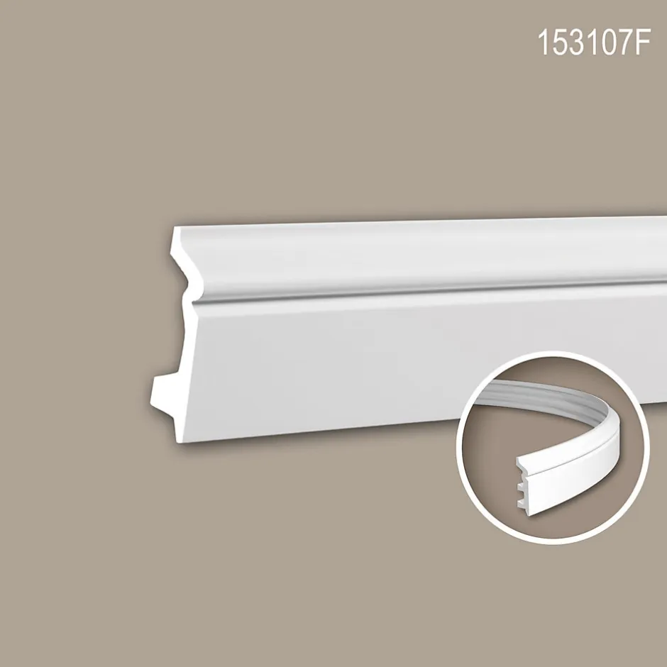 Plinthe 153107F Moulure décorative flexible-Profhome Online