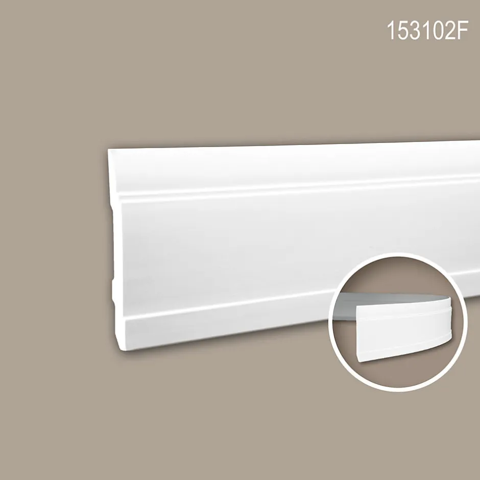 Profhome Plinthe 153102F Moulure décorative flexible