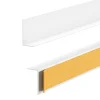 Plinthe PVC rigide 50x20 mm, Plinthe murale autocollante, decorative, 200 cm, blanc-Quest Clearance