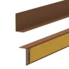 Quest Plinthe PVC rigide 50x20 mm, Plinthe murale autocollante, decorative, 200 cm, marron