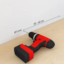 Plinthe 2m x 5 cm noir (vendue à la pièce)-SELIT Discount