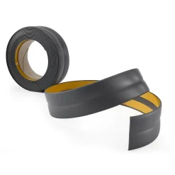 Quest Plinthe Souple Auto-Adhésive en PVC 18x18mm, 25m, Bande Élastique pour Finitions et Étanchéité des Jonctions, graphite