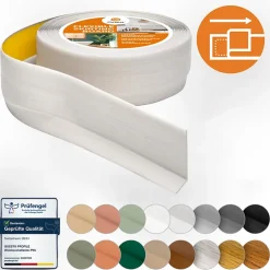 Plinthe Souple Auto-Adhésive en PVC 50x20mm, 10m, Bande Flexible, Facile à Installer, sur Toutes les Surfaces, bouleau-Quest Best