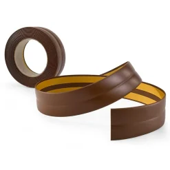 Plinthe Souple Auto-Adhésive en PVC 15x15mm, 15m, Bande Élastique pour Finitions et Étanchéité des Jonctions, bronze-Quest Sale