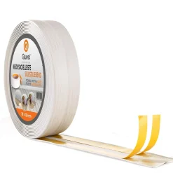 Quest Plinthe Souple Auto-Adhésive en PVC 25x25mm, 15m, Bande Élastique pour Finitions et Étanchéité des Jonctions, bouleau