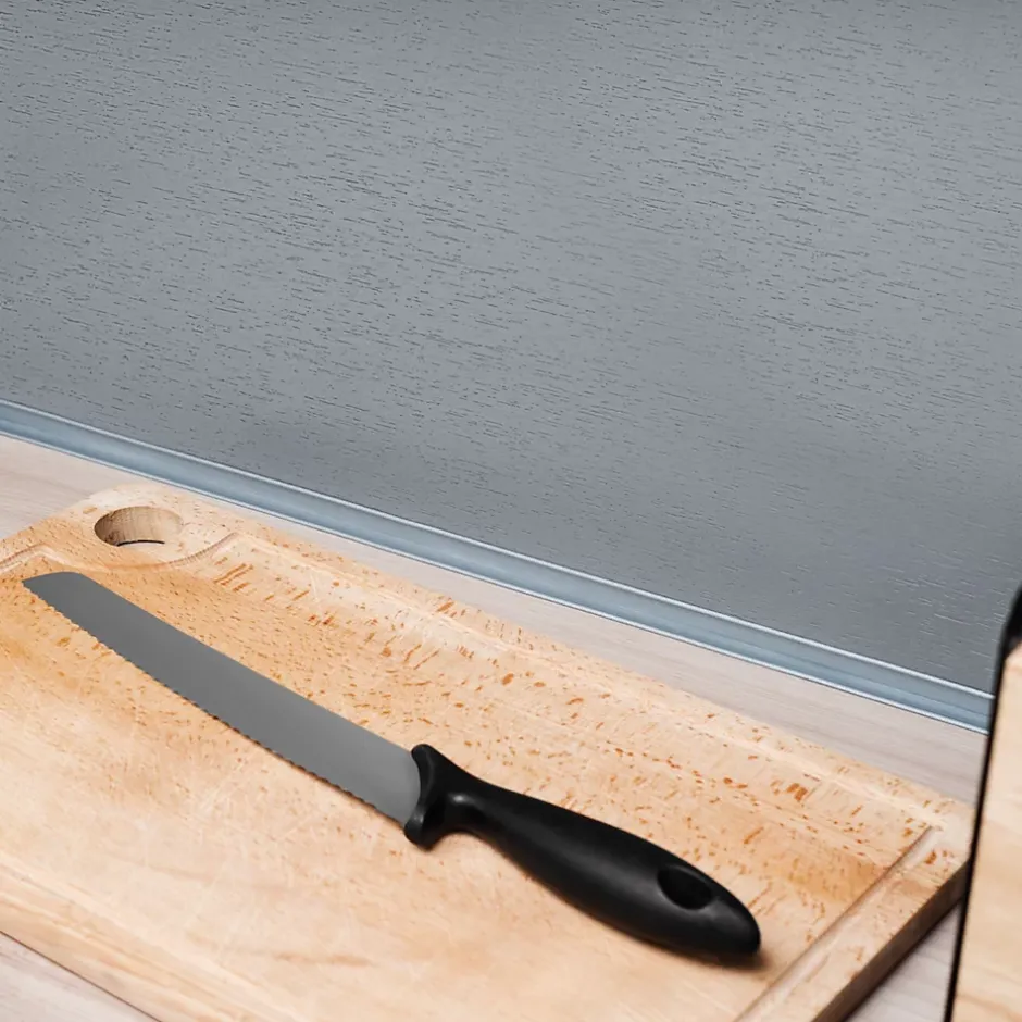 Quest Plinthe Souple Auto-Adhésive en PVC 25x25mm, 15m, Bande Élastique pour Finitions et Étanchéité des Jonctions, bouleau