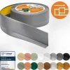 Quest Plinthe Souple Auto-Adhésive en PVC 50x20mm, 25m, Bande Flexible, Facile à Installer, sur Toutes les Surfaces, gris