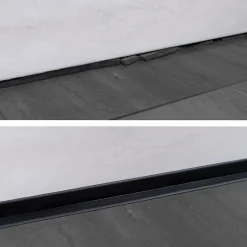 Quest Plinthe Souple Auto-Adhésive en PVC 30x30mm, 10m, Bande Élastique pour Finitions et Étanchéité des Jonctions, noir