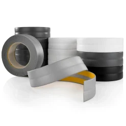 Quest Plinthe Souple Auto-Adhésive en PVC 30x30mm, 5m, Bande Élastique pour Finitions et Étanchéité des Jonctions, bronze