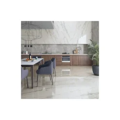 Plinthes pour Carrelage grès cérame effet marbre GRIGIO VENATO - Gris - Plinthe 80x9.4 cm boîte de ml - Gris-Gioia Materia Outlet