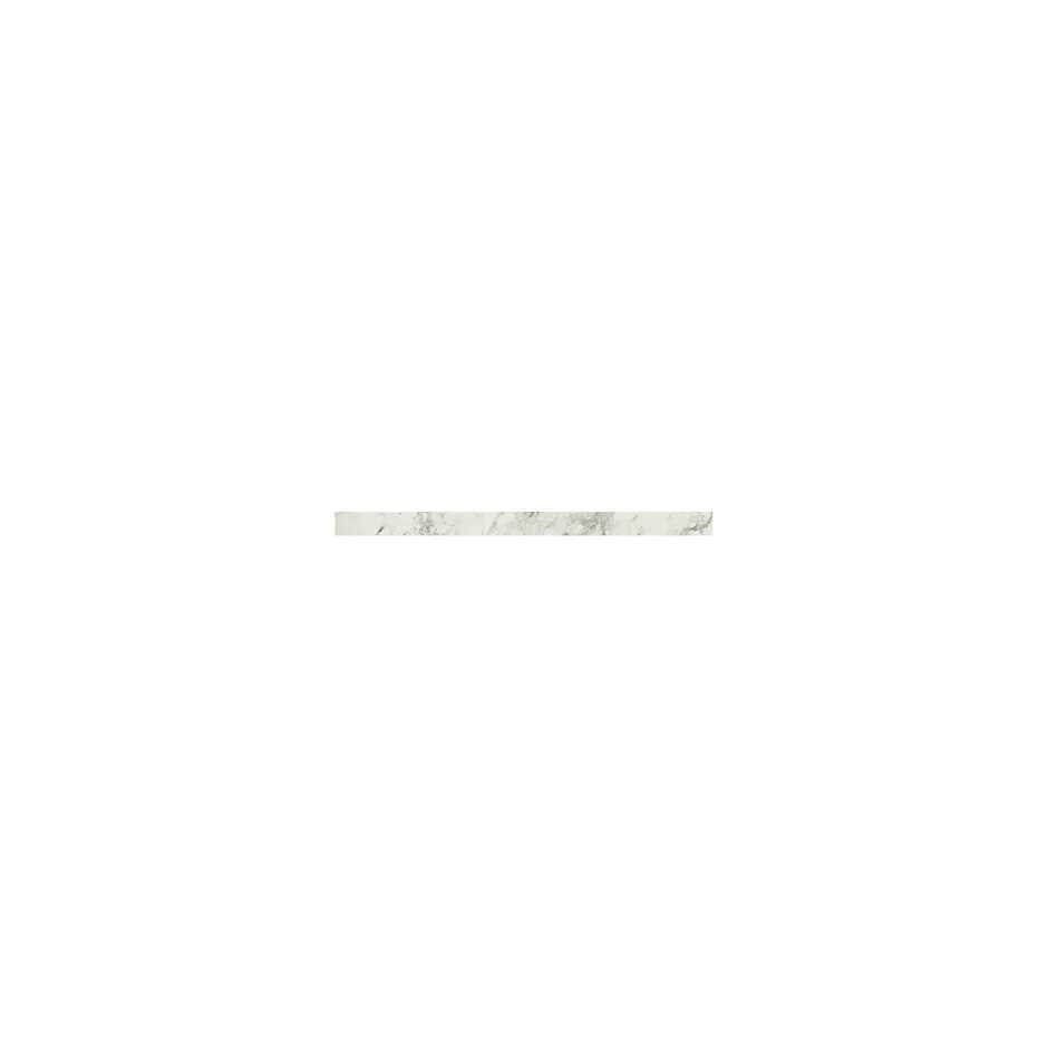 Gioia Materia Plinthes pour Carrelage grès cérame effet marbre INVISIBLE GOLD - Blanc - Plinthe 120x7.5 cm boîte de ml - Blanc