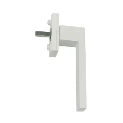 GoodHome Poignée alu carré blanc pour fenêtre et porte fenêtre alu blanc