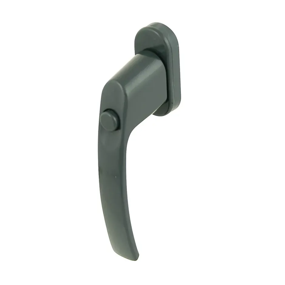 Poignée de fenêtre avec bouton-poussoir Miniac PVC anthracite l.2,9 x H.15,4 x P.6 cm- Best