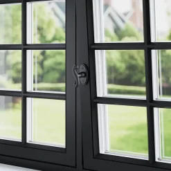 GoodHome Poignée de fenêtre Kilhog noir l.3,2 x H.7,9 x P.5 cm