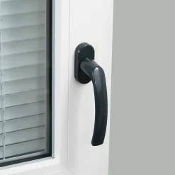 Poignée de fenêtre Miniac gris l.2,9 x H.14,5 x P.6 cm- New