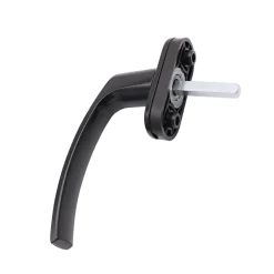 Cadap Poignée de Fenêtre Oscillo-battante, Noir, Carré de 7 mm, Fabrication Française