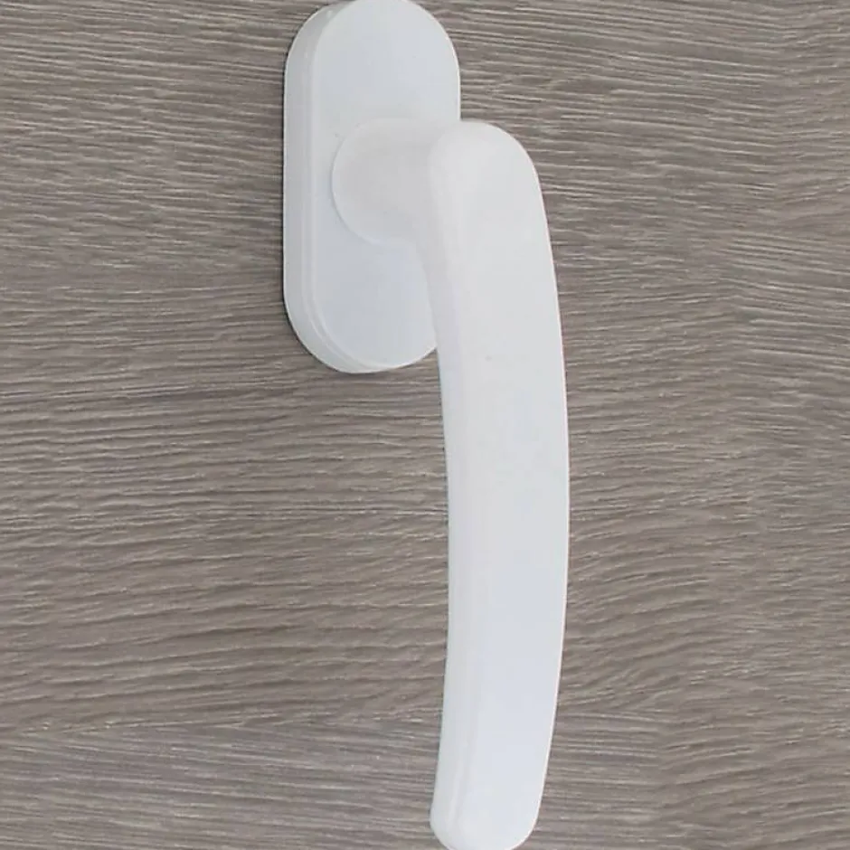 Poignée de fenêtre oscillo-battante PVC laqué blanc RAL 9016-Secury-T Outlet