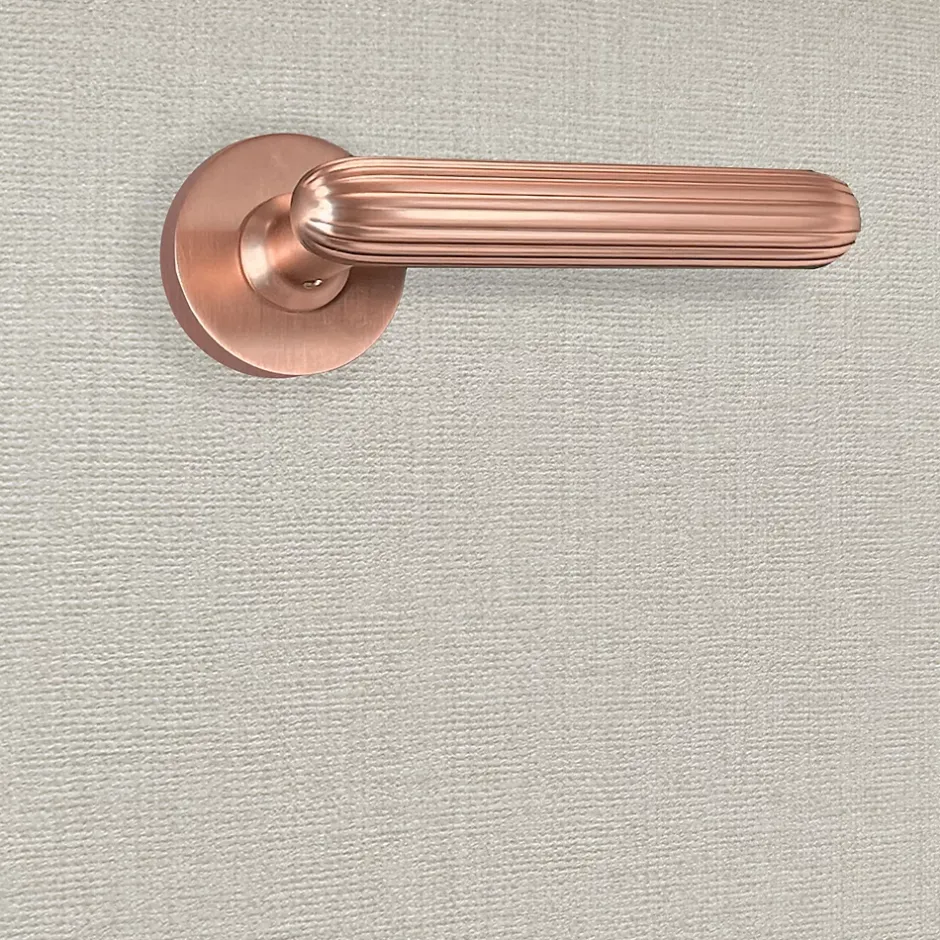 Katchmee Poignée de porte design finition aspect or rose Livia -