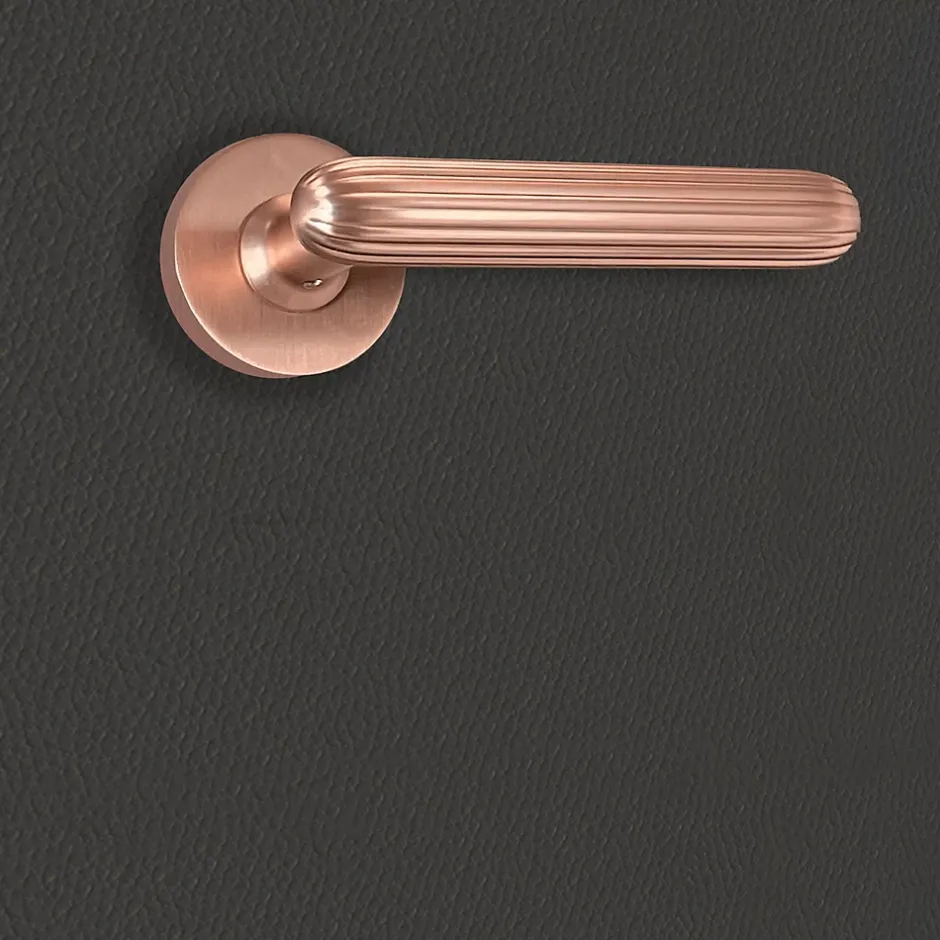 Katchmee Poignée de porte design finition aspect or rose Livia -