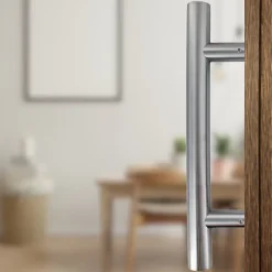 Poignée de tirage - Baton de maréchal - Inox 304 - Droit 90 degrés 1400mm-Secury-T