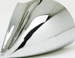 Hardwarexchange Poignée de tirage - inclinée 60 - Rectangle 40x10 mm - Entraxe350 - S55 - A62 - L500 mm - INOX 304 poli