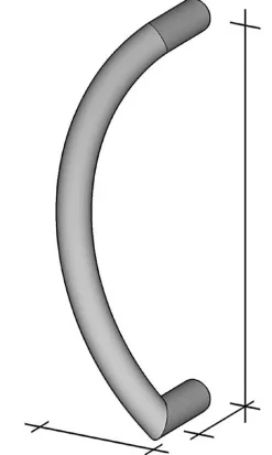 Poignée de tirage Diamètre 32 mm - Entraxe350 mm - INOX 304 satiné-Hardwarexchange Discount