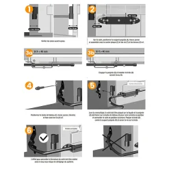 Poignée et Arrêt, Bloc Boy, Noir, Aluminium, pour Volet Battant, Farbication Française-Torbel Discount
