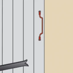 Poignée fil à patte acier noir Afbat Ø8 mm L.140mm-Afbat - Tb Industrie Sas Hot